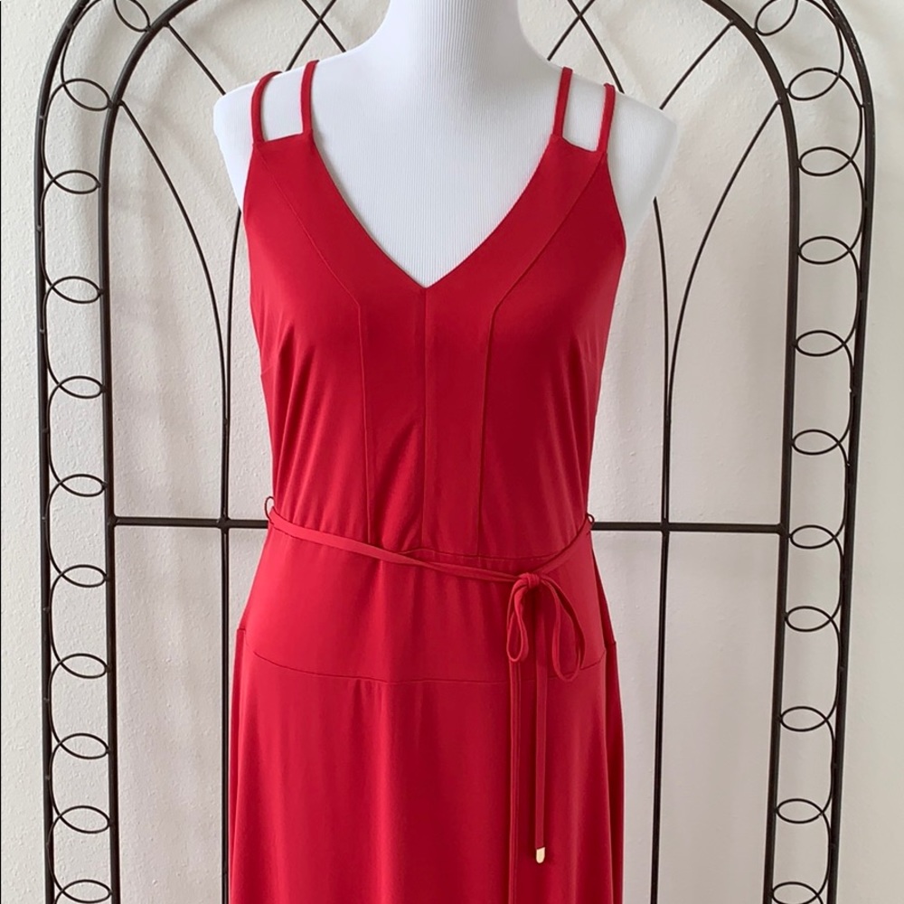 Ann Taylor Long Cocktail Gown - Dark Coral?